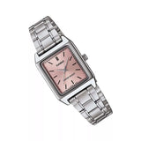 CASIO ENTICER LTP-V007D-4EUDF-P SILVER STAINLESS WOMEN WATCH