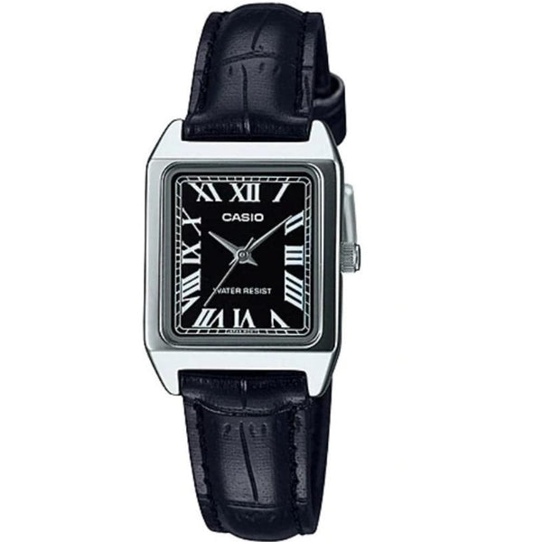 CASIO GENERAL LTP-V007L-1BUDF-P BLACK LEATHER UNISEX WATCH