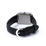 Casio General Silver Dial Black Leather Strap Men Watch LTP-V007L-7E1-P