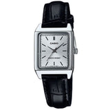 CASIO GENERAL LTP-V007L-7E1UDF-P BLACK LEATHER WOMEN WATCH