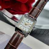 CASIO ENTICER LTP-V007L-7E2UDF-P BROWN LEATHER WOMEN WATCH