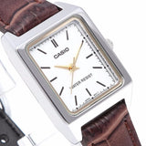 CASIO ENTICER LTP-V007L-7E2UDF-P BROWN LEATHER WOMEN WATCH