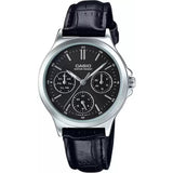 CASIO GENERAL LTP-V300L-1AUDF-P BLACK LEATHER WOMEN WATCH