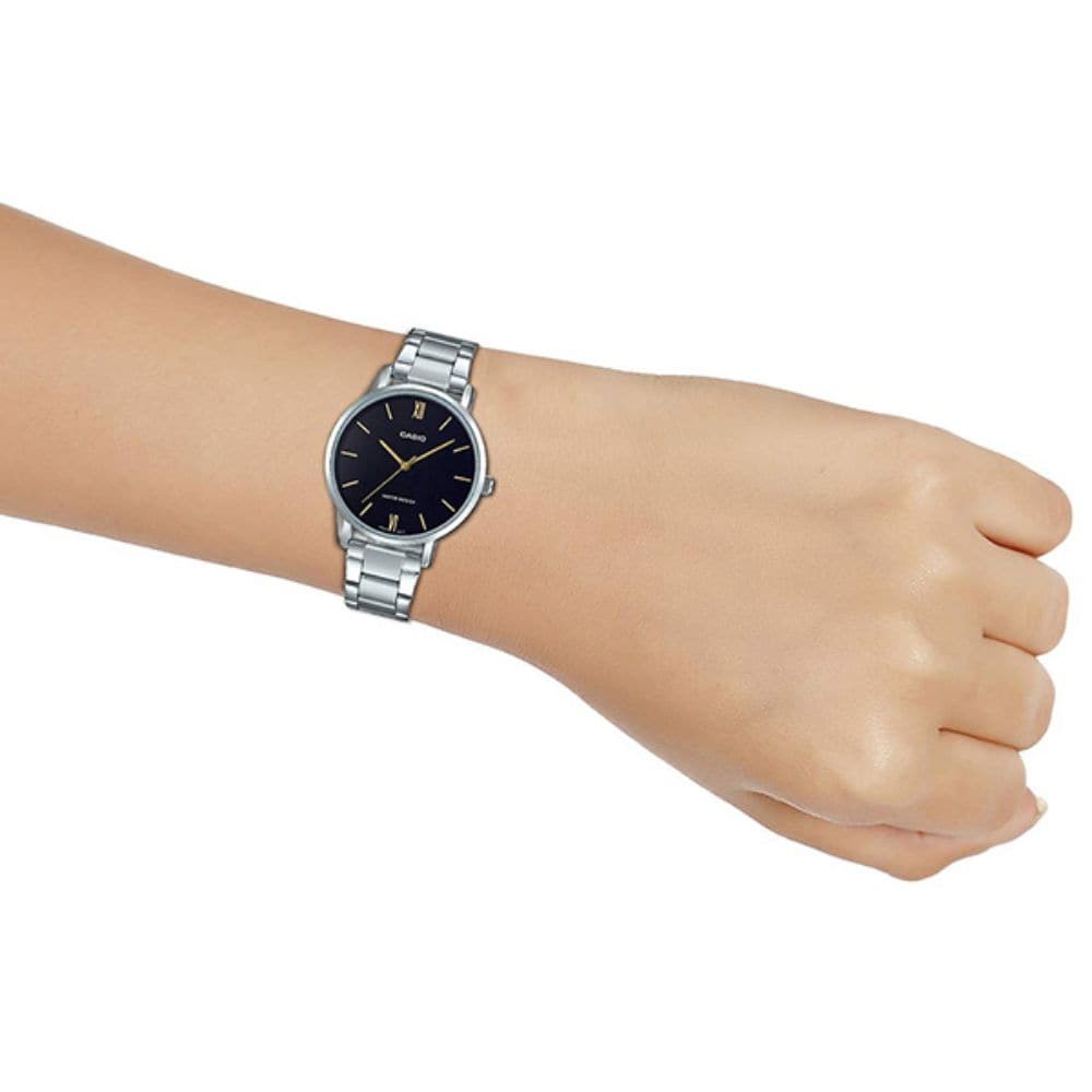 CASIO GENERAL LTP-VT01D-1BUDF STAINLESS STEEL MEN'S WATCH - H2 Hub Watches