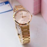 CASIO GENERAL LTP-VT01G-4BUDF-P GOLD STAINLESS STEEL WOMEN WATCH