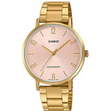 CASIO GENERAL LTP-VT01G-4BUDF GOLD STAINLESS STEEL STRAP WOMEN'S WATCH