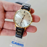 CASIO GENERAL LTP-VT01GB-9BUDF BLACK STAINLESS STEEL LADIES WATCH