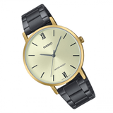 CASIO GENERAL LTP-VT01GB-9BUDF BLACK STAINLESS STEEL LADIES WATCH