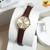 Casio General Brown Leather Strap Women Watch LTP-VT01GL-9BUDF-P