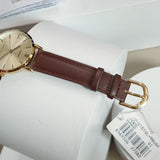 Casio General Brown Leather Strap Women Watch LTP-VT01GL-9BUDF-P