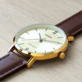 Casio General Brown Leather Strap Women Watch LTP-VT01GL-9BUDF-P