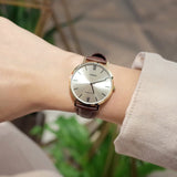 Casio General Brown Leather Strap Women Watch LTP-VT01GL-9BUDF-P