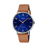 CASIO ANALOG LTP-VT01L-2B2UDF BROWN LEATHER WOMEN WATCH
