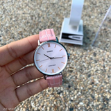 Casio General Pink Leather Women Watch LTP-VT01L-4BUDF-P