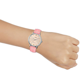 Casio General Pink Leather Women Watch LTP-VT01L-4BUDF-P