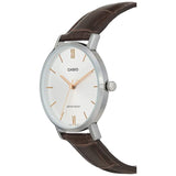 CASIO ENTICER LTP-VT01L-7B2UDF-P BROWN LEATHER WOMEN WATCH