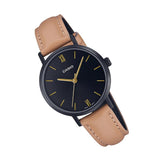 CASIO GENERAL LTP-VT02BL-1AUDF BROWN LEATHER WOMEN WATCH