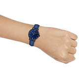 CASIO ENTICER LTP-VT02BL-2AUDF-P BLUE LEATHER WOMEN WATCH
