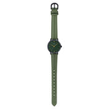 CASIO LTP-VT02BL-3AUDF-P GREEN LEATHER WOMEN WATCH