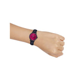 CASIO GENERAL LTP-VT02BL-4AUDF-P BLACK LEATHER WOMEN WATCH