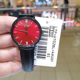 CASIO GENERAL LTP-VT02BL-4AUDF-P BLACK LEATHER WOMEN WATCH