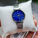 Casio General Blue Dial Silver Stainless Steel Strap Unisex Watch LTP-VT02D-2AUDF-P