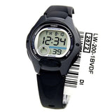 CASIO GENERAL LW-200-1BVDF-P BLACK RESIN STRAP WOMEN WATCH