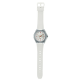 Casio General Silver Dial With White Resin Strap Women Watch LWA-300H-7EVDF-P