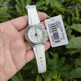 Casio General Silver Dial With White Resin Strap Women Watch LWA-300H-7EVDF-P