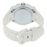 Casio General Silver Dial With White Resin Strap Women Watch LWA-300H-7EVDF-P