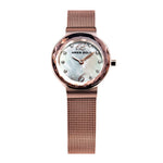 ARIES GOLD ENCHANT JEWEL ROSE GOLD STAINLESS STEEL L 5026 RD-MOP MESH STRAP WOMEN'S WATCH - H2 Hub Watches