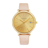 Aries Gold Enchant Fleur Beige Women's Watch - Genuine Leather Strap | L 5035 G-G