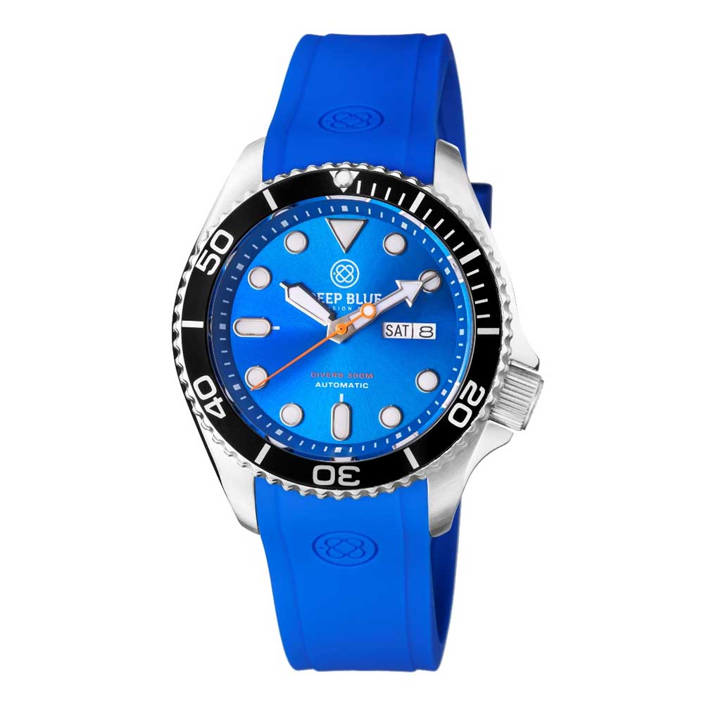 DEEP BLUE NATO DIVER #NATODIVERSSBLKLITEBLUE DIVER'S WATCH - H2 Hub Watches
