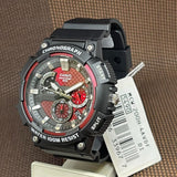Casio General Chronograph Red Dial Black Resin Strap Men Watch MCW-200H-4AVDF-P