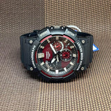 Casio General Chronograph Red Dial Black Resin Strap Men Watch MCW-200H-4AVDF-P