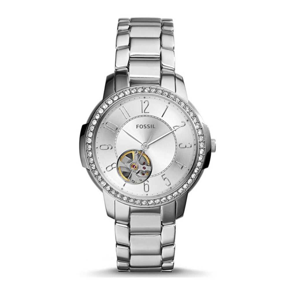 FOSSIL ARCHITECT AUTOMATIC SILVER STAINLESS STEEL AUTOMATIC ME3057 WOMEN'S WATCH - H2 Hub Watches