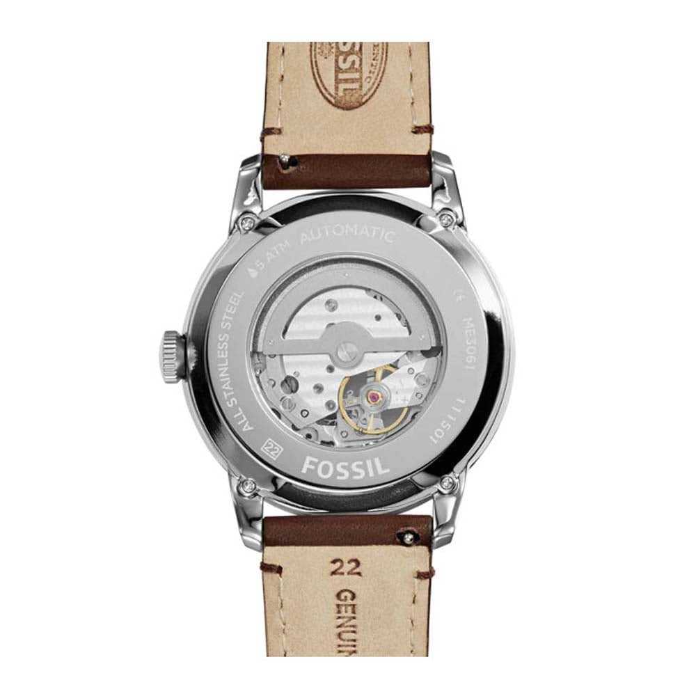 Fossil Townsman Automatic Leather Watch Brown Black Men s Watches