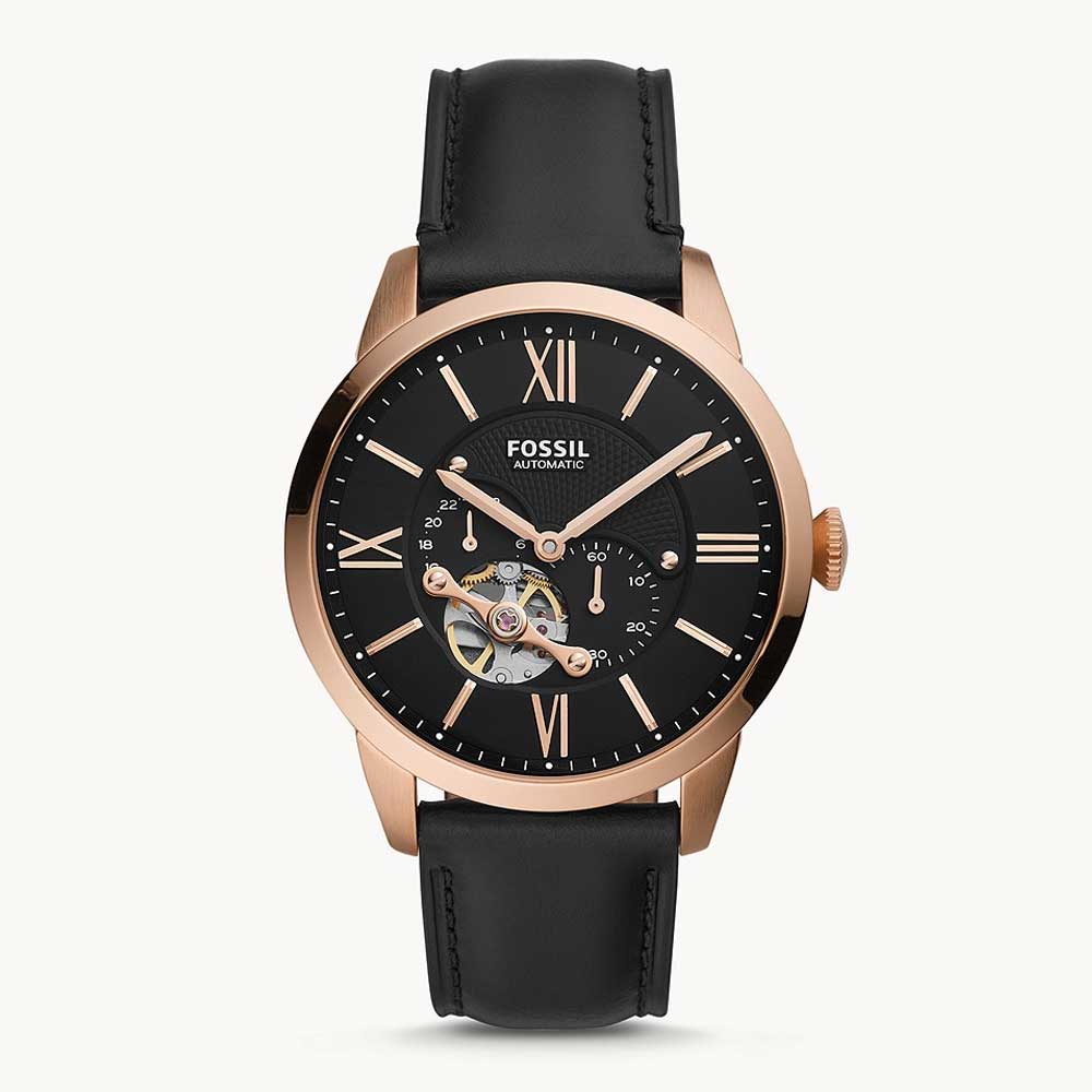 Fossil Townsman Black Leather Strap Men s Watch ME3170 H2 Hub