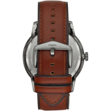FOSSIL ME3181 TOWNSMAN AUTOMATIC AMBER LEATHER MEN'S WATCH