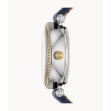 FOSSIL LYRIC ME3199 NAVY LEATHER STRAP WOMEN'S WATCH