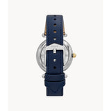 FOSSIL LYRIC ME3199 NAVY LEATHER STRAP WOMEN'S WATCH