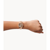 Fossil ME3211 Rose Gold Stainless Steel Ladies Watch