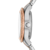 FOSSIL STELLA ME3214 TWO-TONE STAINLESS STEEL LADIES WATCH