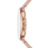 MICHAEL KORS MK2741I PINK LEATHER STRAP WOMENS WATCH