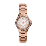 Michael Kors White Dial And Rose Gold Stainless Steel Strap Women Watch MK3253