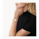 Michael Kors White Dial And Rose Gold Stainless Steel Strap Women Watch MK3253
