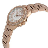 Michael Kors White Dial And Rose Gold Stainless Steel Strap Women Watch MK3253