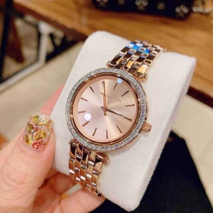 MICHAEL KORS MINI DARCI MK3366  ROSE GOLD STAINLESS STEEL WOMEN'S WATCH - H2 Hub Watches