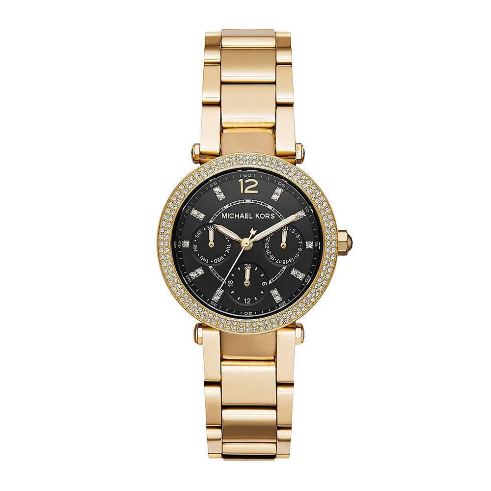MICHAEL KORS MINI PARKER GOLD TONE CHRONOGRAPH MK3790 WOMEN'S WATCH - H2 Hub Watches