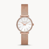 MICHAEL KORS PYPER TWO-HAND ROSE GOLD-TONE STAINLESS STEEL WOMEN'S WATCH MK4588
